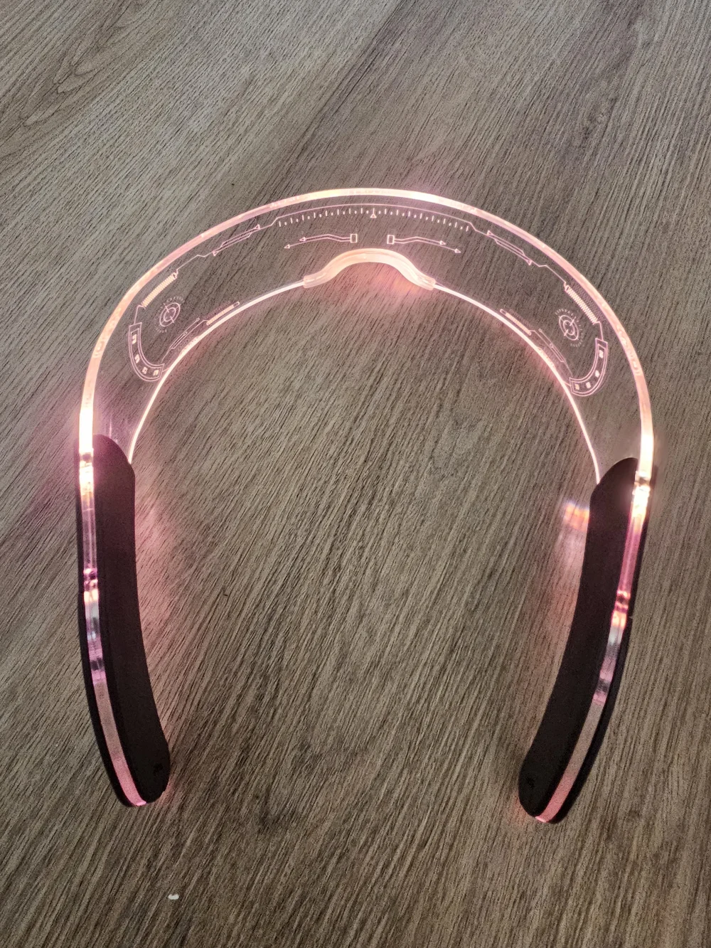 LED Light-Up Visor Headset - Multicolor